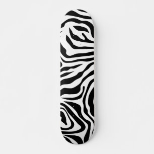 Skateboard Bandas De Cebra Impresión De Animales Salvajes En