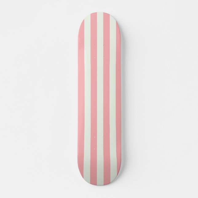 Skateboard Bandas de ropa deportiva Retro Preppy - Crema rosa (Anverso )