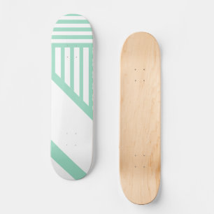 Skateboard Bandas triangulares - Verde y blanco