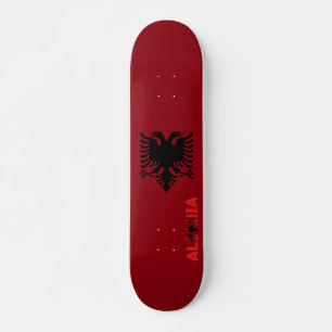 Skateboard Bandera albanesa