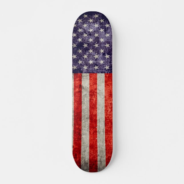 Skateboard Bandera americana antigua de Falln (Anverso )