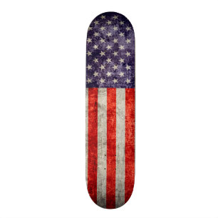 Skateboard Bandera americana antigua de Falln