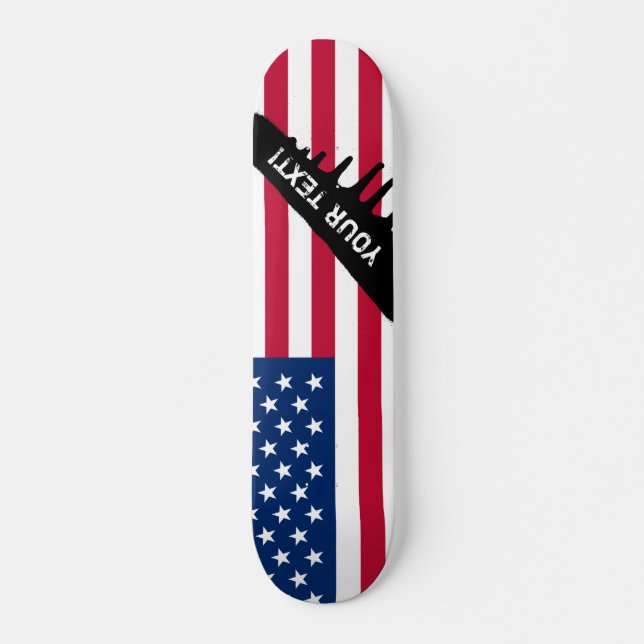 Skateboard Bandera americana clásica (Anverso )