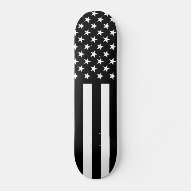 Skateboard Bandera americana del apagón (Anverso)