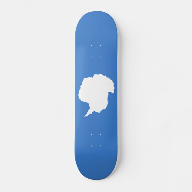 Skateboard Bandera antártica patriótica (Anverso)
