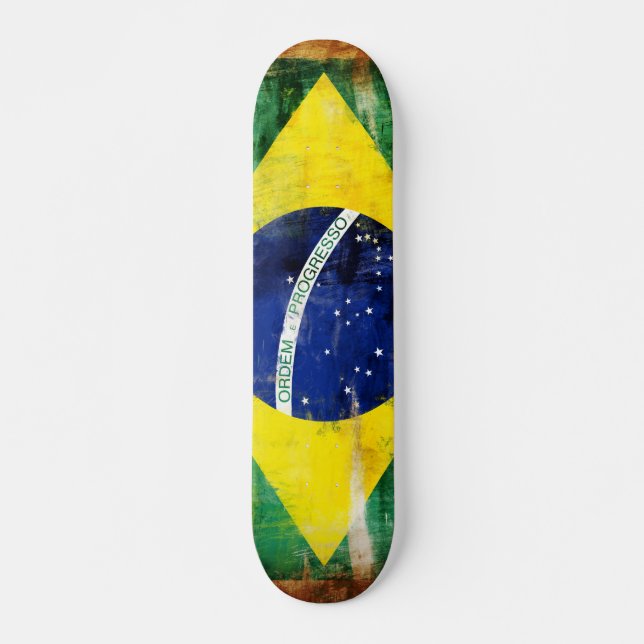 Skateboard Bandera antigua de Brasil (Anverso )