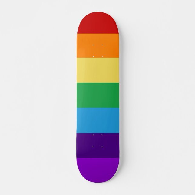 Skateboard Bandera arco iris (Anverso )