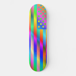Skateboard Bandera arcoiris de Estados Unidos