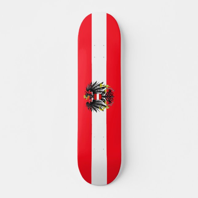Skateboard Bandera austríaca (Anverso )