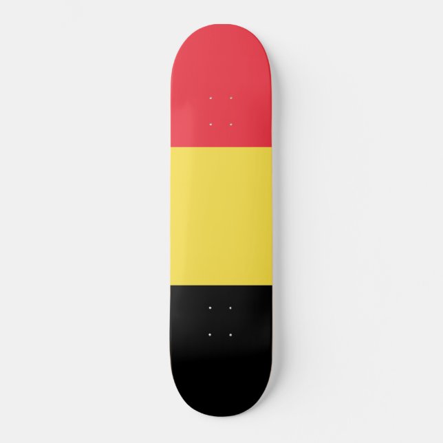 Skateboard Bandera belga (Anverso)