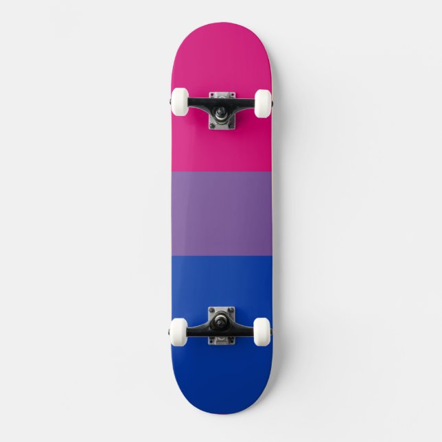 Skateboard Bandera bisexual (Anverso)