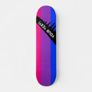 Skateboard Bandera bisexual del orgullo