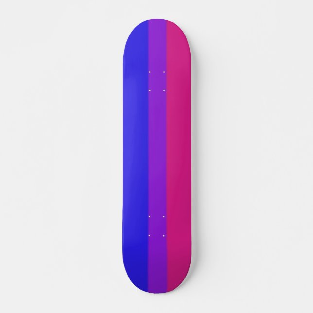 Skateboard Bandera bisexual del orgullo de Falln (Anverso )