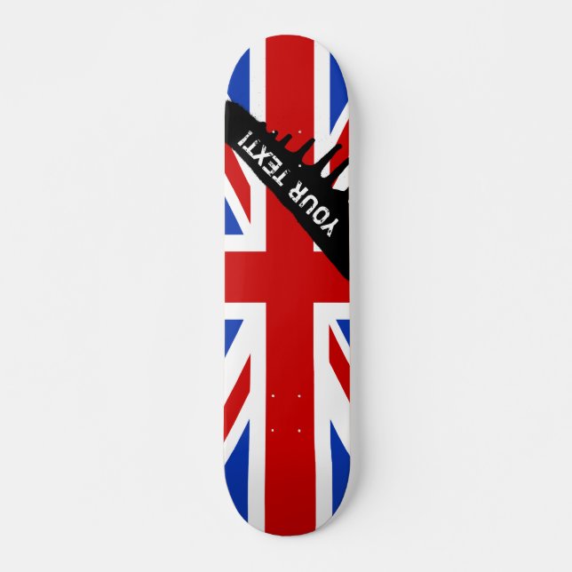 Skateboard Bandera británica de Reino Unido (Anverso )
