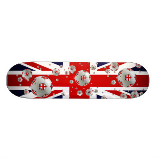 Skateboard Bandera británica de Union Jack de las bolas del