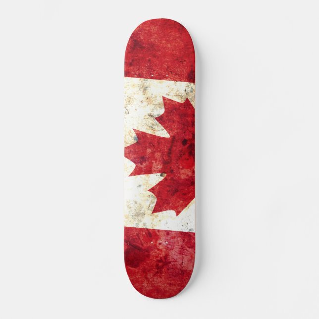 Skateboard Bandera canadiense (Anverso)