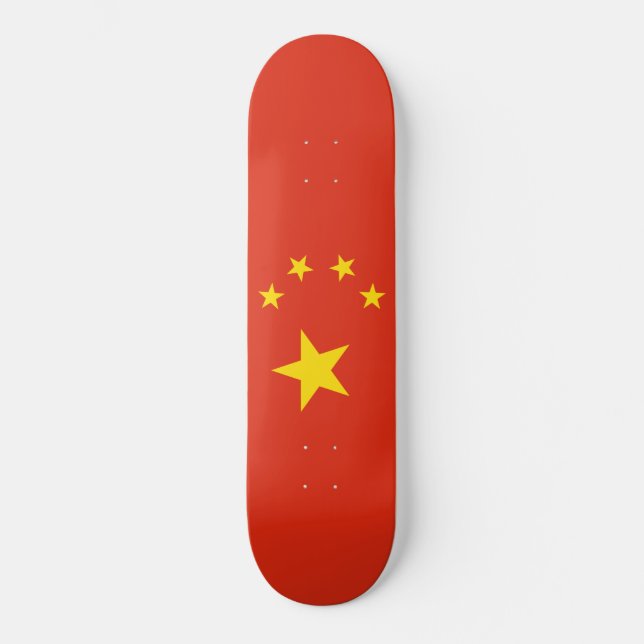 Skateboard Bandera china (China) (Anverso)