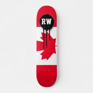 Skateboard Bandera clásica de Canadá