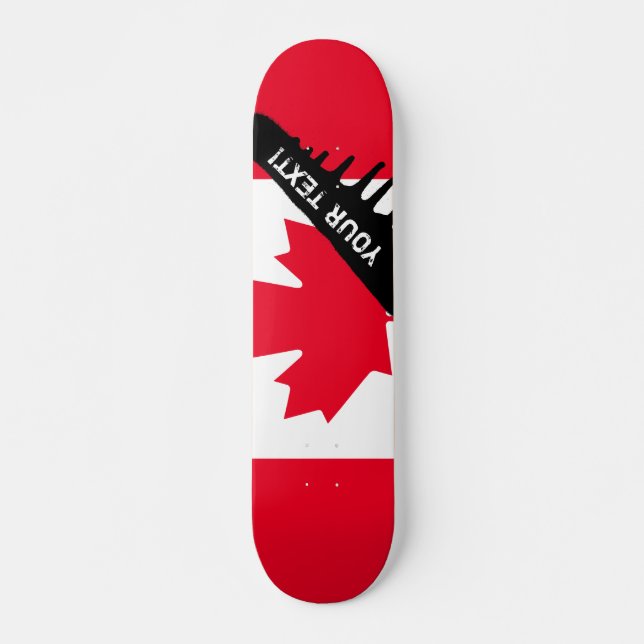 Skateboard Bandera clásica de Canadá (Anverso )