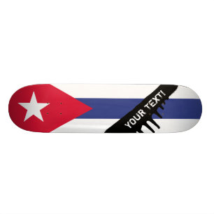 Skateboard Bandera clásica de Cuba