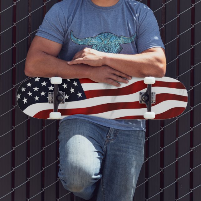 SKATEBOARD BANDERA CLÁSICA DE LOS ESTADOS UNIDOS DE AMÉRICA (Exterior 3)