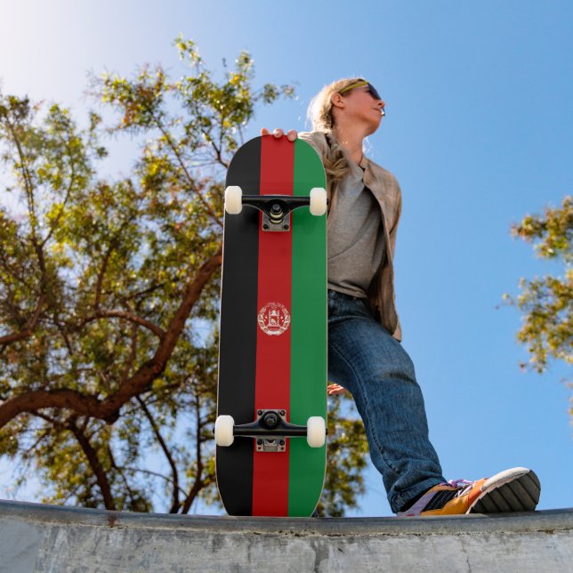 Skateboard Bandera de Afganistán (Exterior 1)