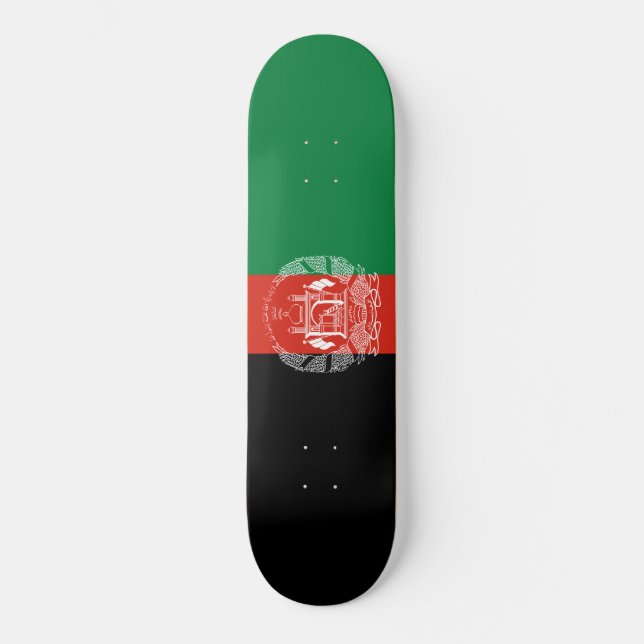 Skateboard Bandera de Afganistán (Anverso)