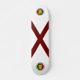 Skateboard Bandera de Alabama