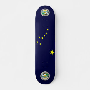 Skateboard Bandera de Alaska
