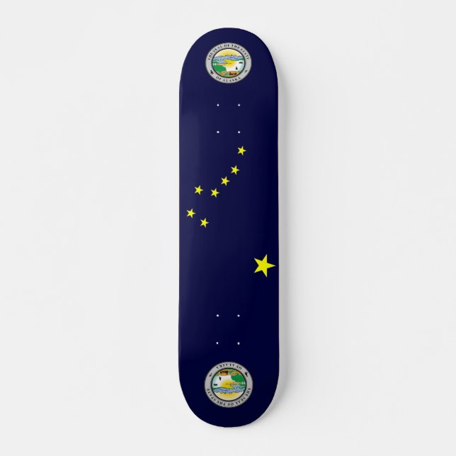 Skateboard Bandera de Alaska (Anverso )