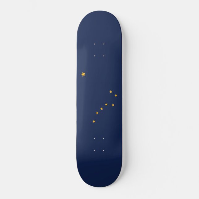 Skateboard Bandera de Alaska (Anverso)