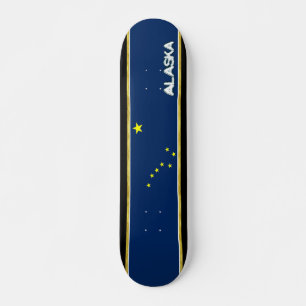 Skateboard Bandera de Alaska