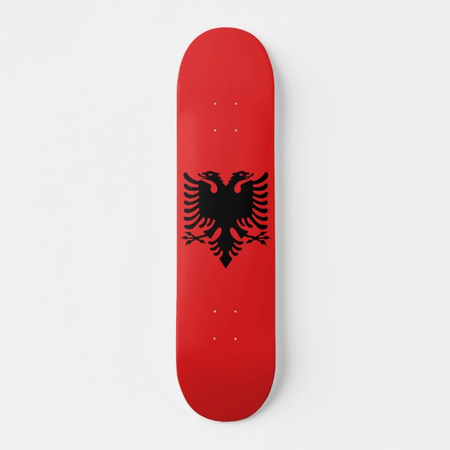 Skateboard Bandera de Albania (Anverso )