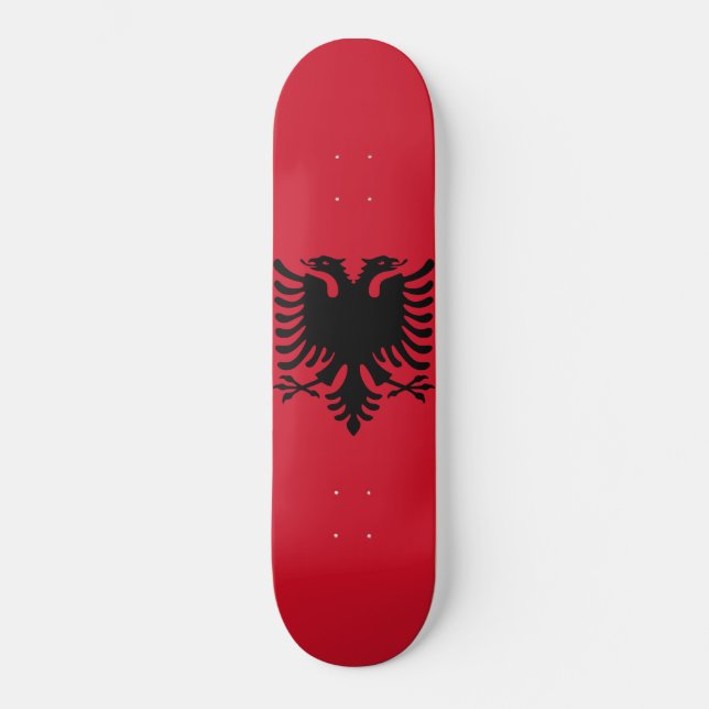 Skateboard Bandera de Albania (Anverso)