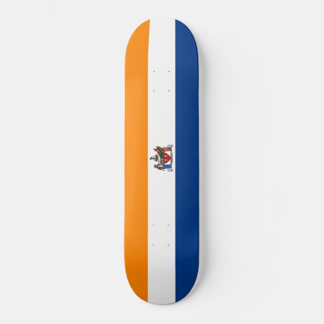 Skateboard Bandera de Albany (Nueva York) (Anverso)