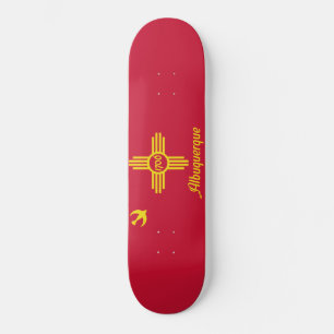 Skateboard Bandera de Albuquerque (Nuevo México)
