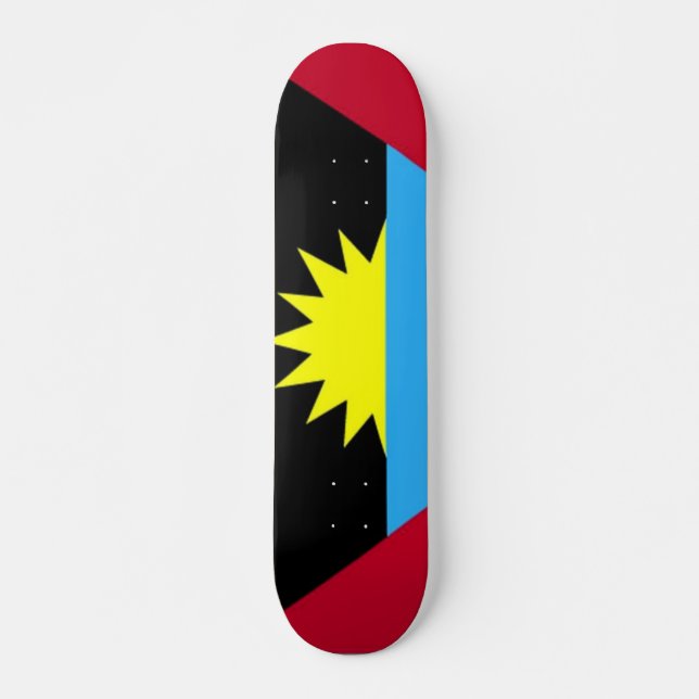 Skateboard Bandera de Antigua y Barbuda (Anverso )