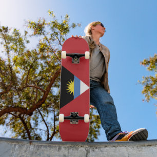 Skateboard Bandera de Antigua y Barbuda