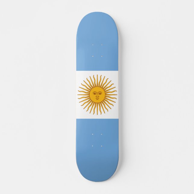 Skateboard Bandera de Argentina (Anverso )
