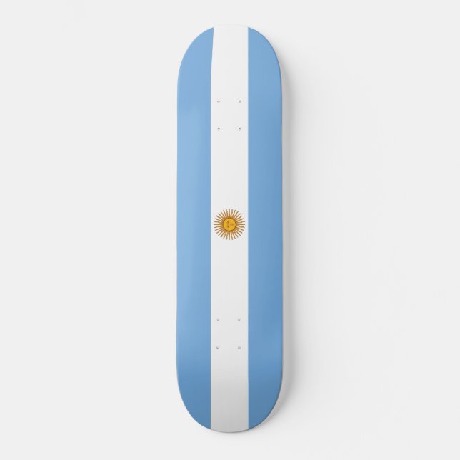 Skateboard Bandera de Argentina (Anverso)