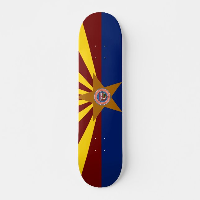 Skateboard Bandera de Arizona (Anverso )