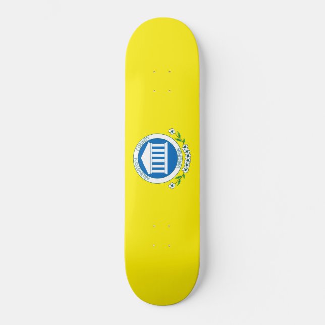 Skateboard Bandera de Arlington (Virginia) (Anverso)