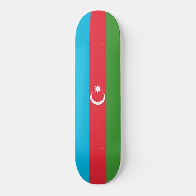 Skateboard Bandera de Azerbaiyán (Azerbaiyán) (Anverso)