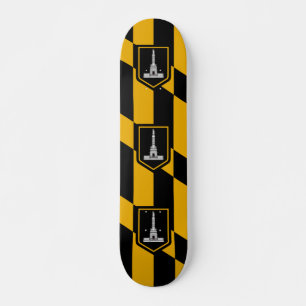 Skateboard Bandera de Baltimore, Maryland