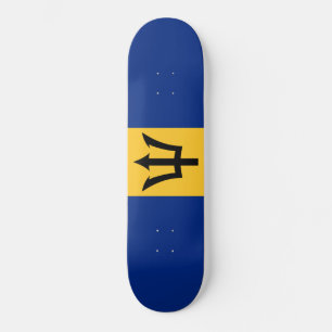 Skateboard Bandera de Barbados (Barbados) (Bajan)