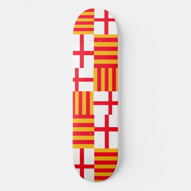 Skateboard Bandera de Barcelona (Anverso)