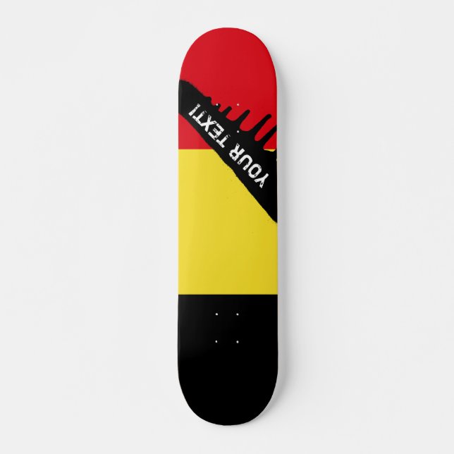 Skateboard Bandera de Bélgica (Anverso )
