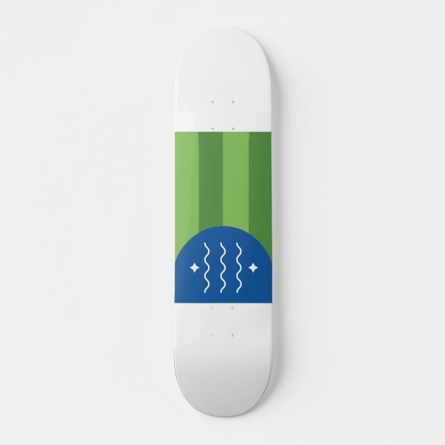 Skateboard Bandera de Bellingham, Washington (Anverso )