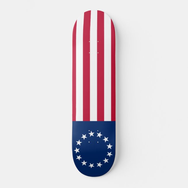 Skateboard Bandera de Betsy Ross en Estados Unidos (Anverso)