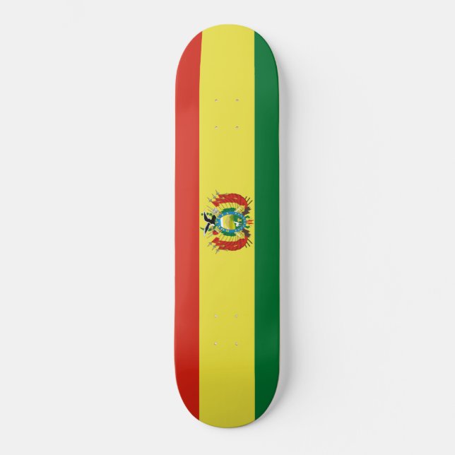 Skateboard Bandera de Bolivia (Anverso)